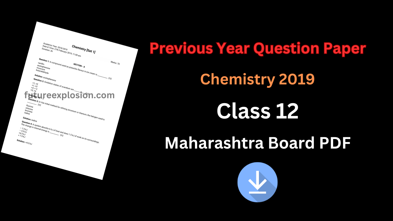 Read more about the article Previous Year Question Papers Class 12 Maharashtra Board PDF Download