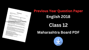 Read more about the article Previous Year Question Papers Class 12 Maharashtra Board PDF Download ( English 2018 )